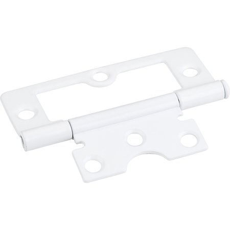 HARDWARE RESOURCES White 3" Swaged Loose Pin Non-Mortise Hinge with 6 Holes 9802WH